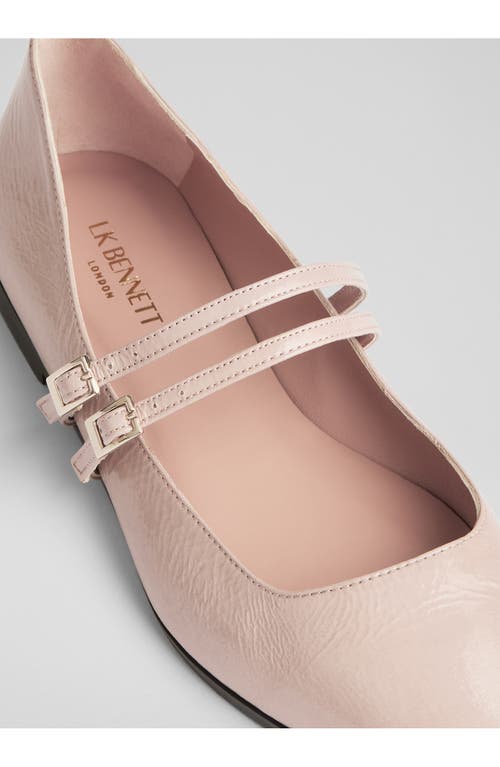 Lk Bennett Lulu Strappy Pointed Toe Flat In Taupe