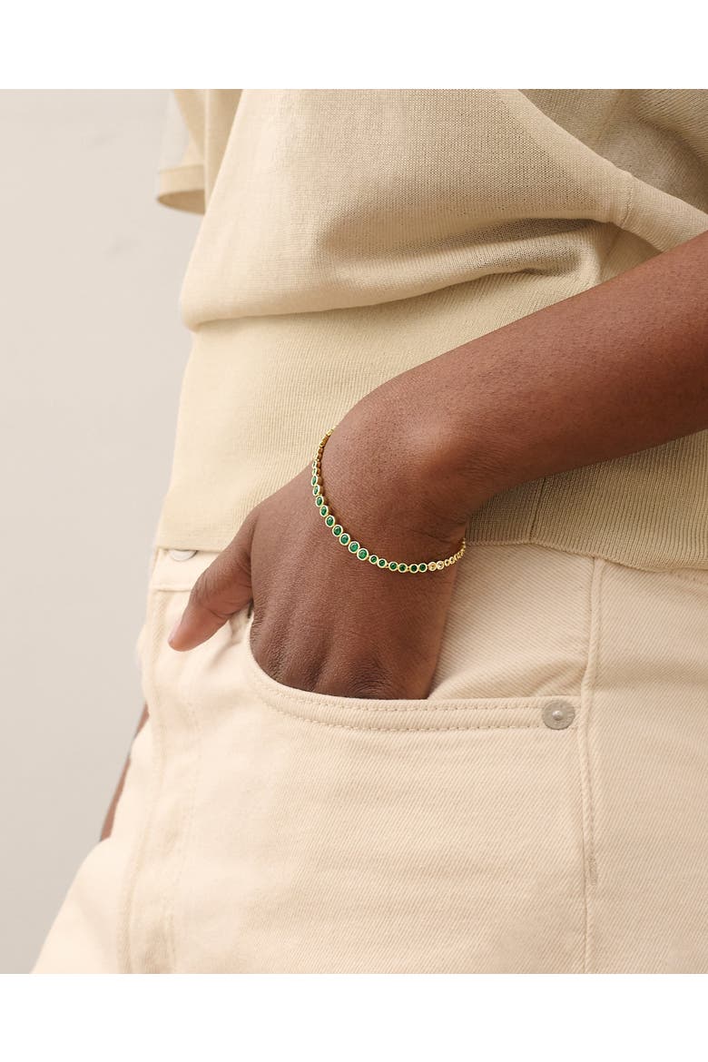 Serena Tennis Bracelet, Alternate, color, Green