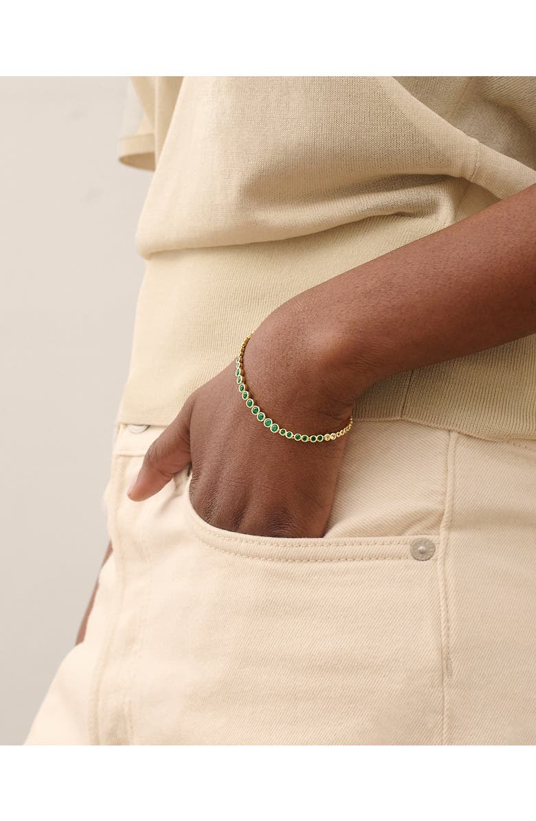 Edge of Ember Serena Tennis Bracelet, Alternate, color, Green