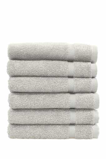 Linum Home Textiles Denzi Washcloths - Set of 6 - Grey