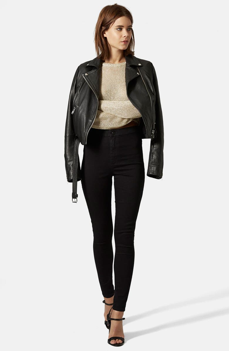 Topshop Joni High Waist Ankle Skinny Jeans, Alternate, color, 