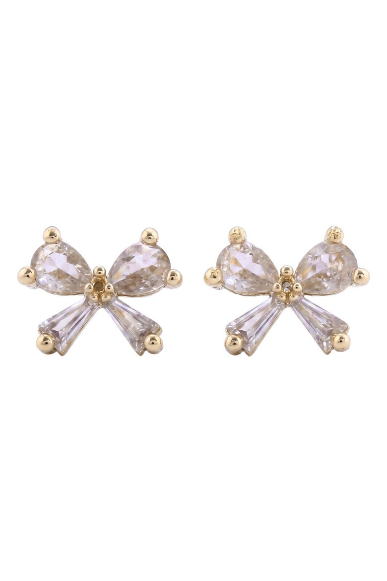 Kala Bow Studs, Main, color, Gold