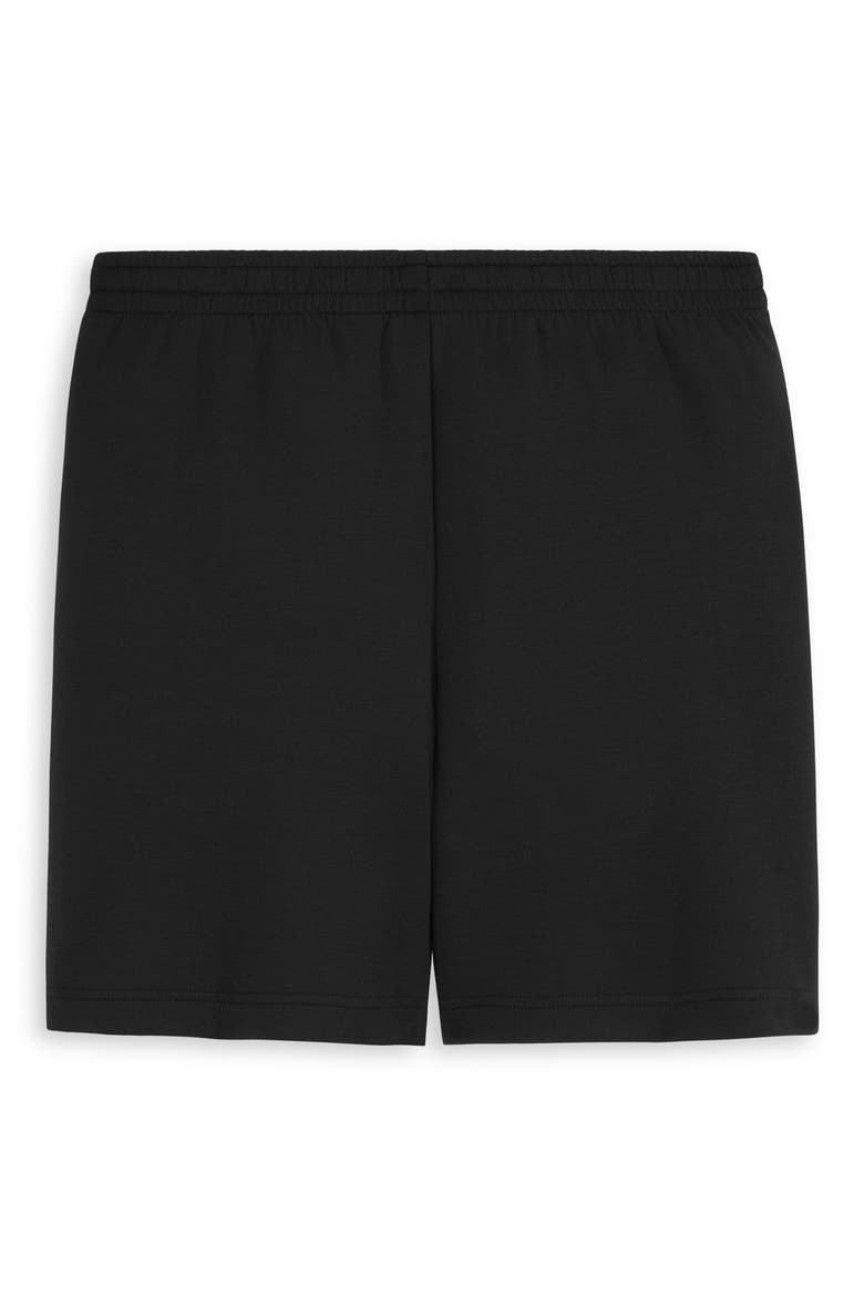 Kids' Double Knit Shorts, Alternate, color, BLACK GREY