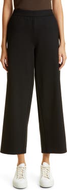 Eileen Fisher High Waist Wide Leg Ponte Pants
