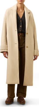 Faherty Atlantic Wool Blend Knit Coat