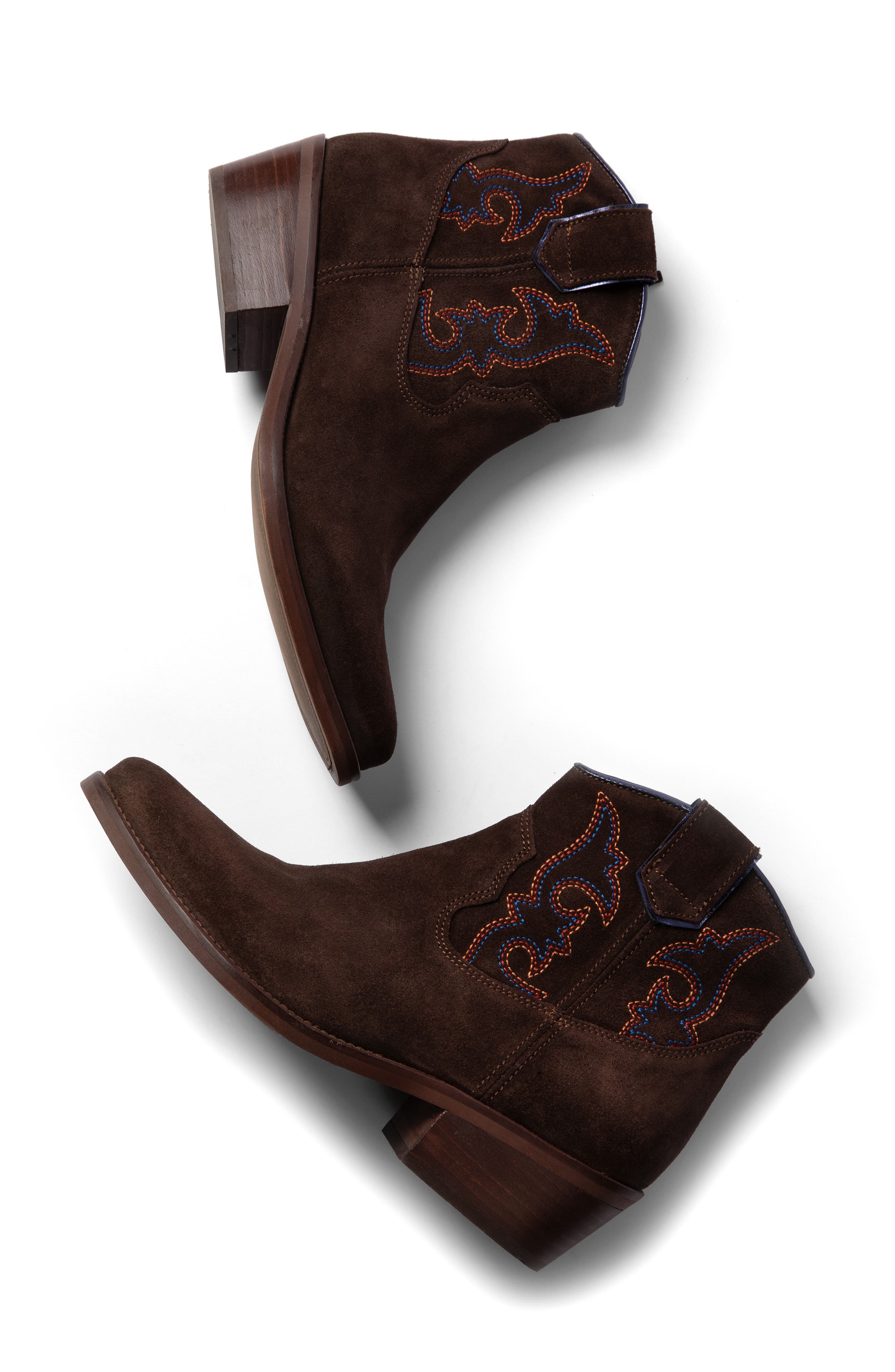 Penelope Chilvers Cassidy Western Boot, Alternate, color, 229 Bitter Chocolate