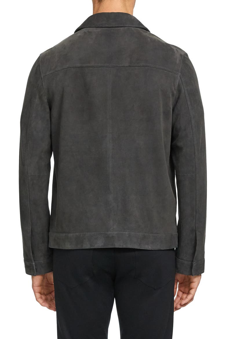 Roscoe Radic Suede Jacket, Alternate, color, ASPHALT