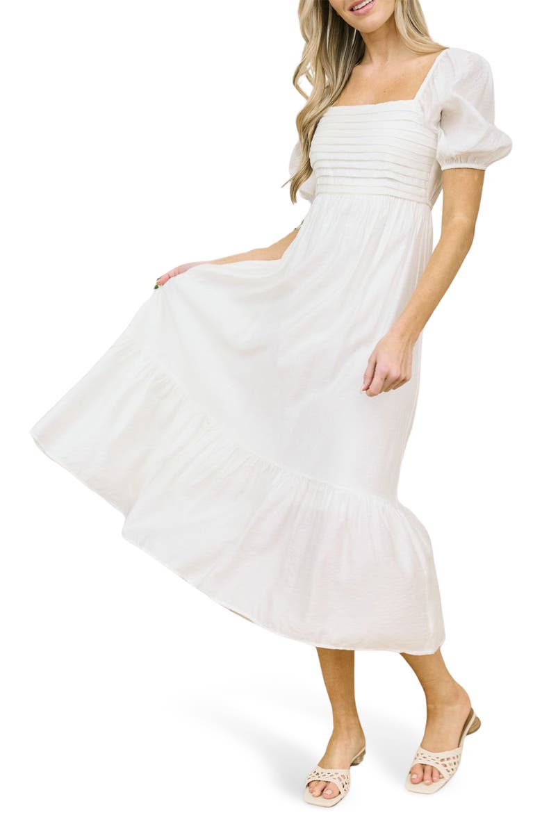 Blu Pepper Tiered Midi Dress, Alternate, color,