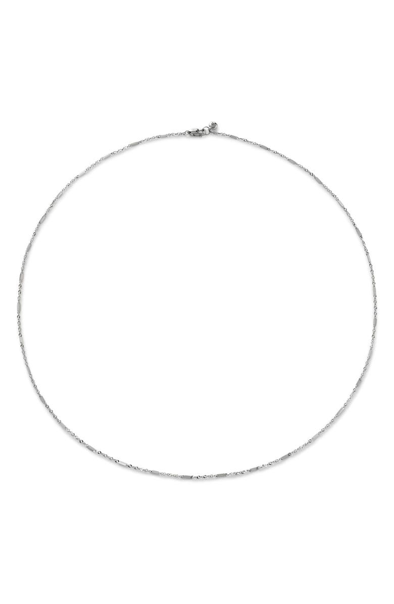 Monica Vinader Shimmer Choker Necklace, Main, color, 14Kt White Gold