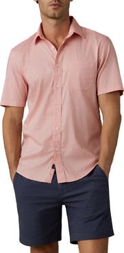 Faherty Movement Short Sleeve Button-Up Shirt