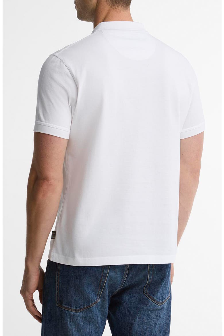 Stately Zip Polo, Alternate, color, WHITE