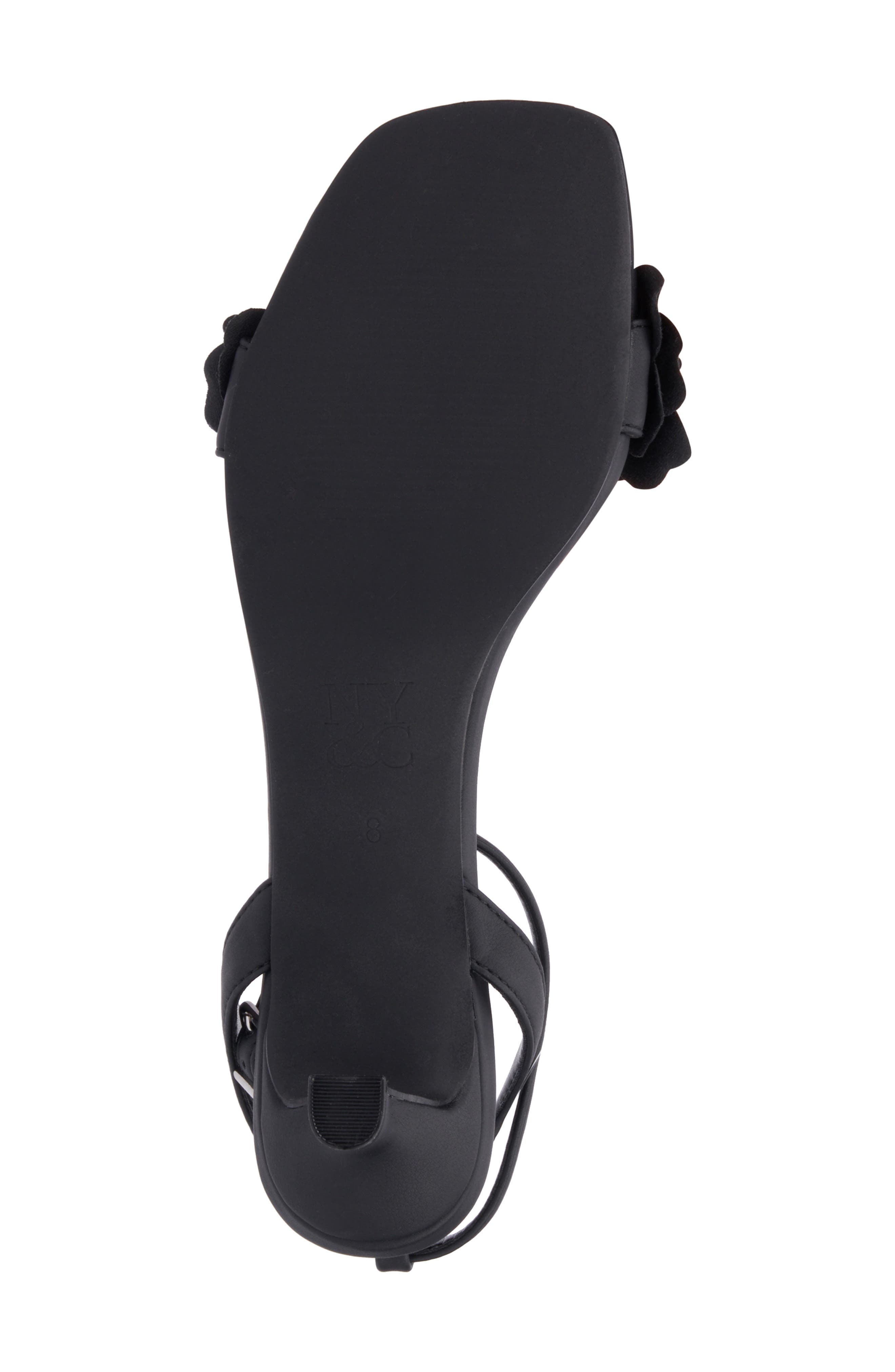 NEW YORK AND COMPANY Gwendolyn Flower Strap Sandal, Alternate, color, 