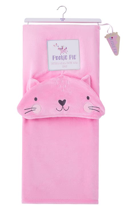 Kitty Hooded Throw Blanket