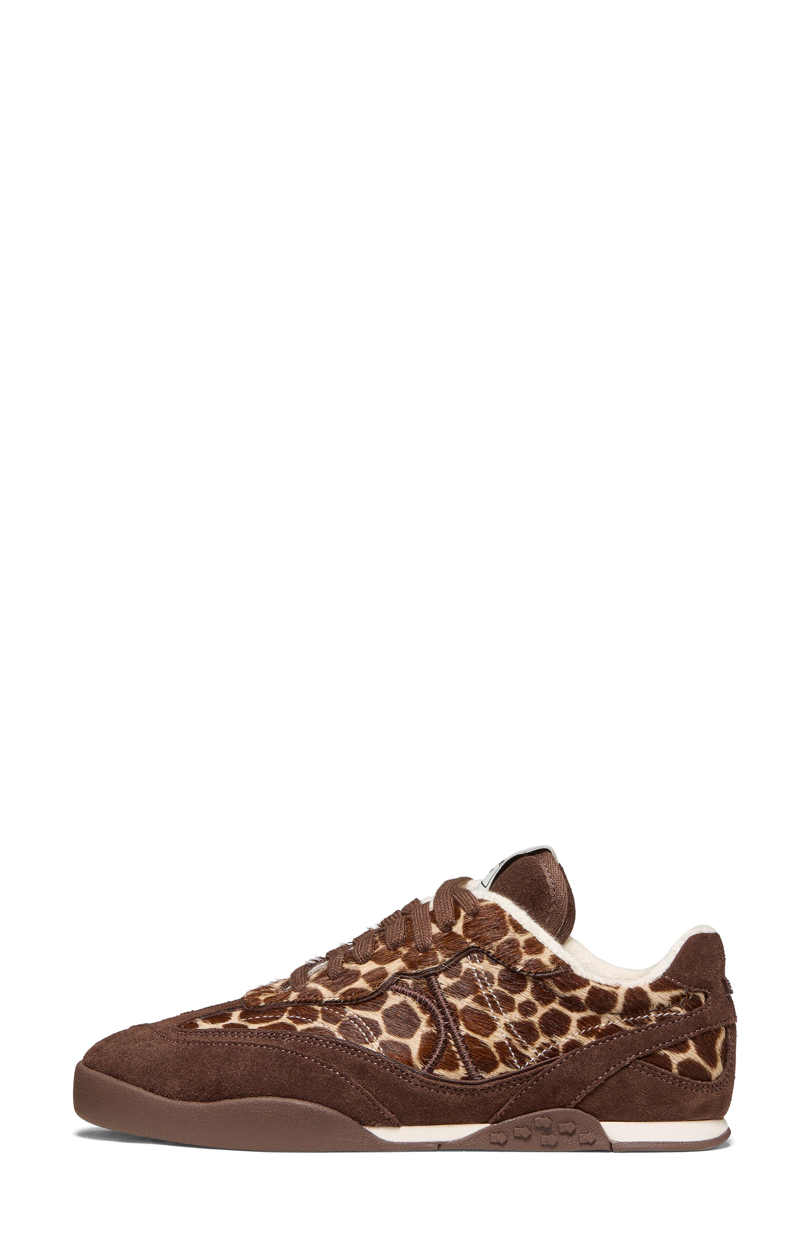 drift genuine calf hair sneaker, Alternate, color, HOT FUDGE MULTI