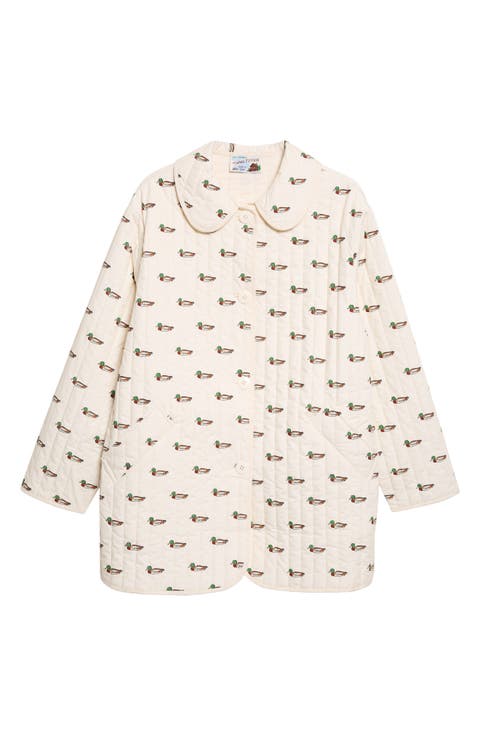 Arnie Mallard Print Quilted Jacket