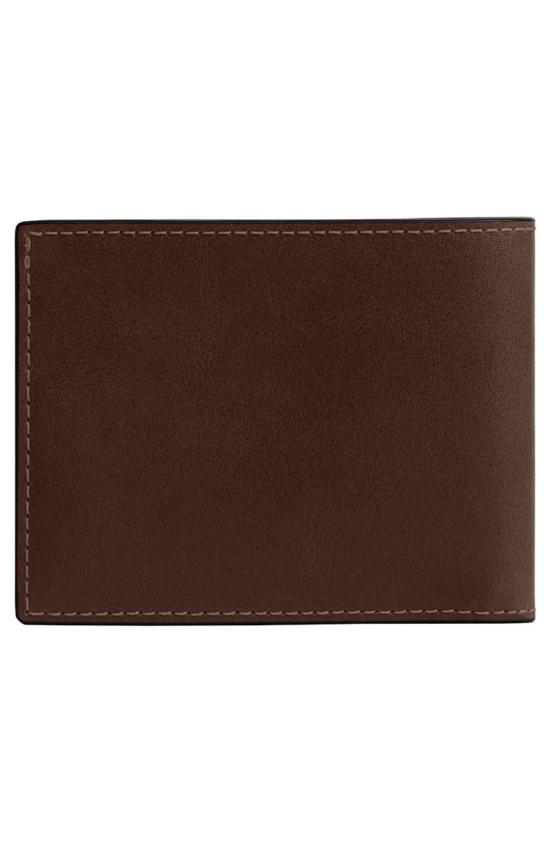 COACH Slim Leather Bifold Wallet, Alternate, color, Maple