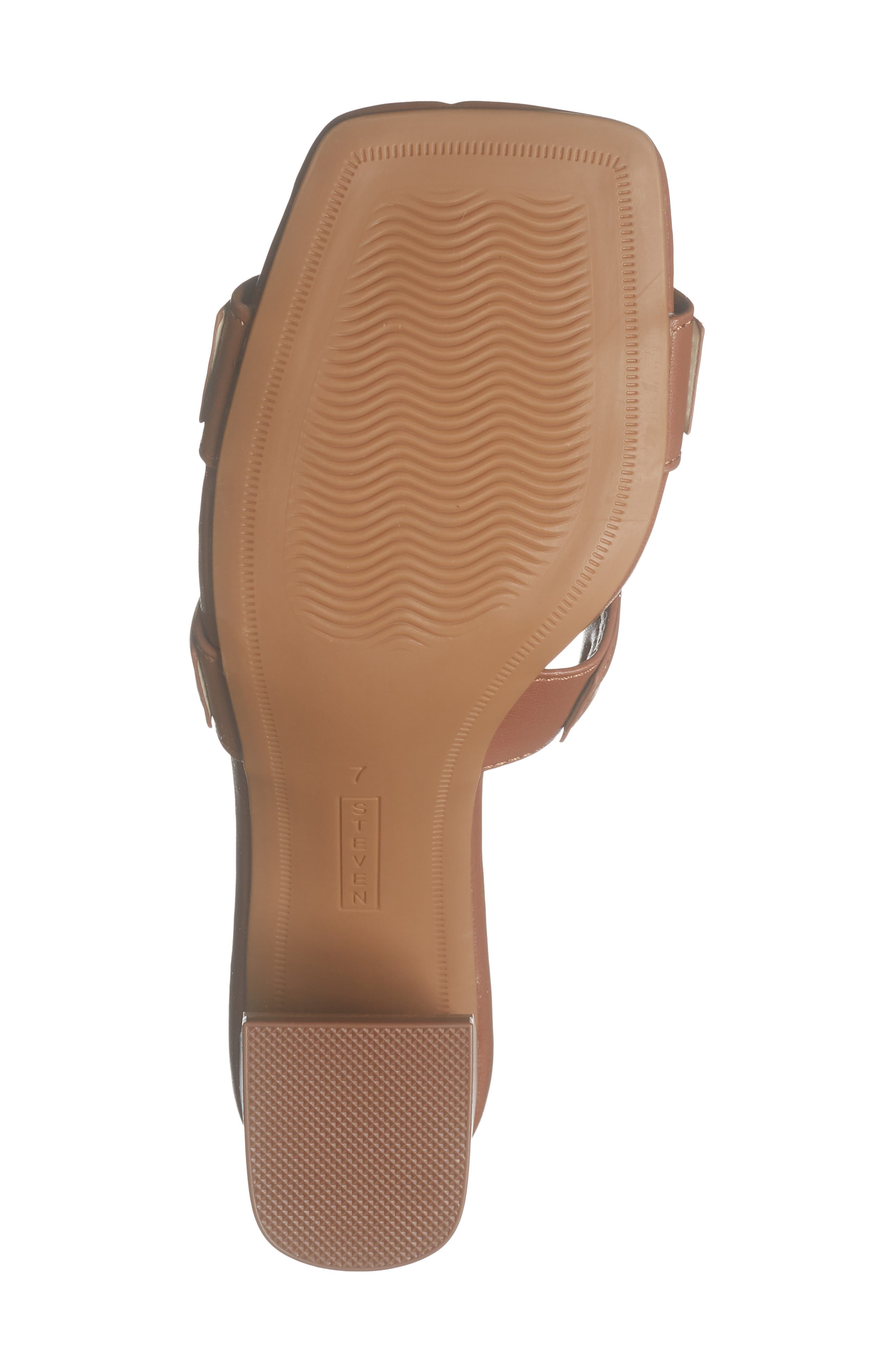 Avina Block Heel Slide Sandal, Alternate, color, COGNAC
