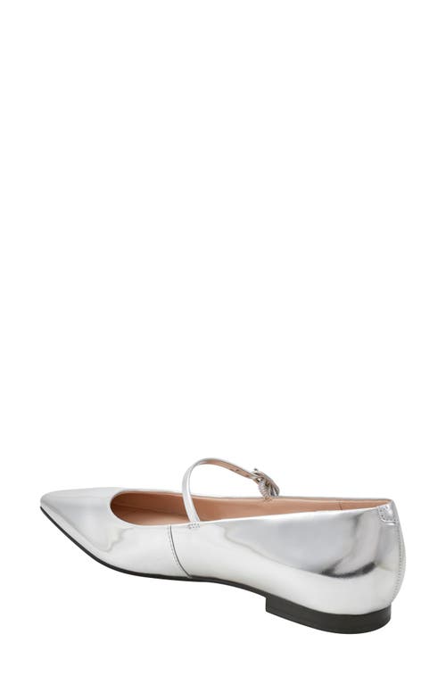 Marc Fisher Ltd Daner Pointed Toe Flat In Silver
