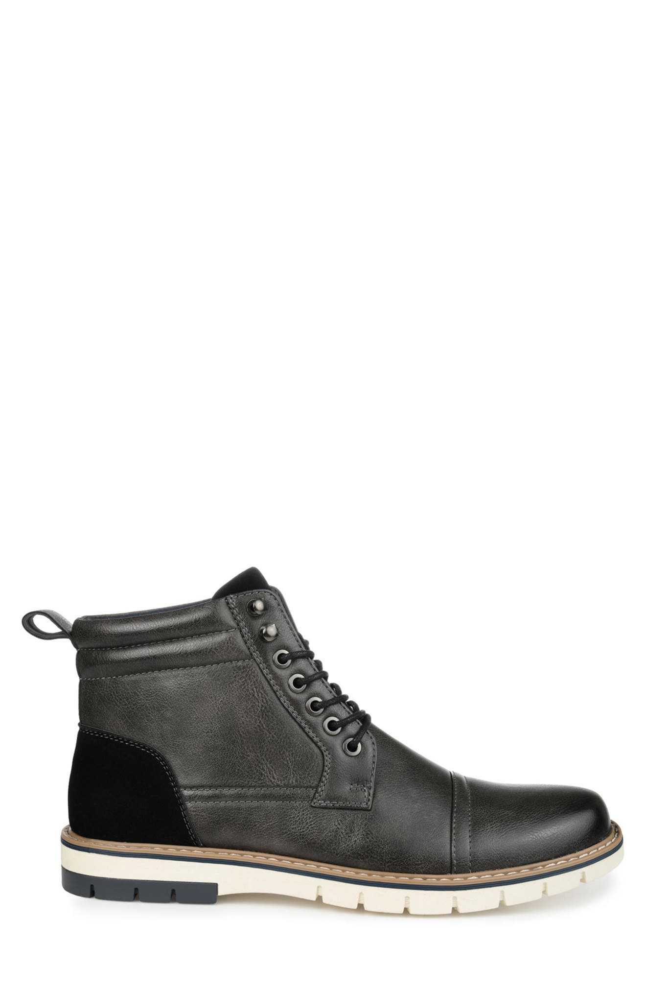 VANCE CO Lucien Vegan Leather Cap Toe Boot, Alternate, color, 