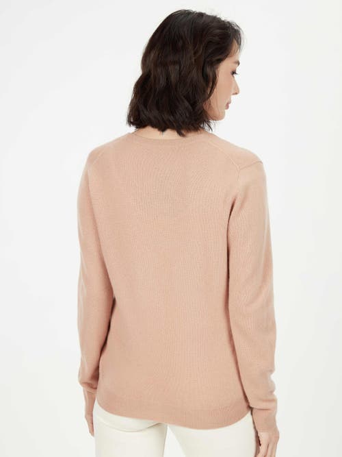 Gobi Mongolian Cashmere Cashmere V-neck Cardigan In Toasted Almond