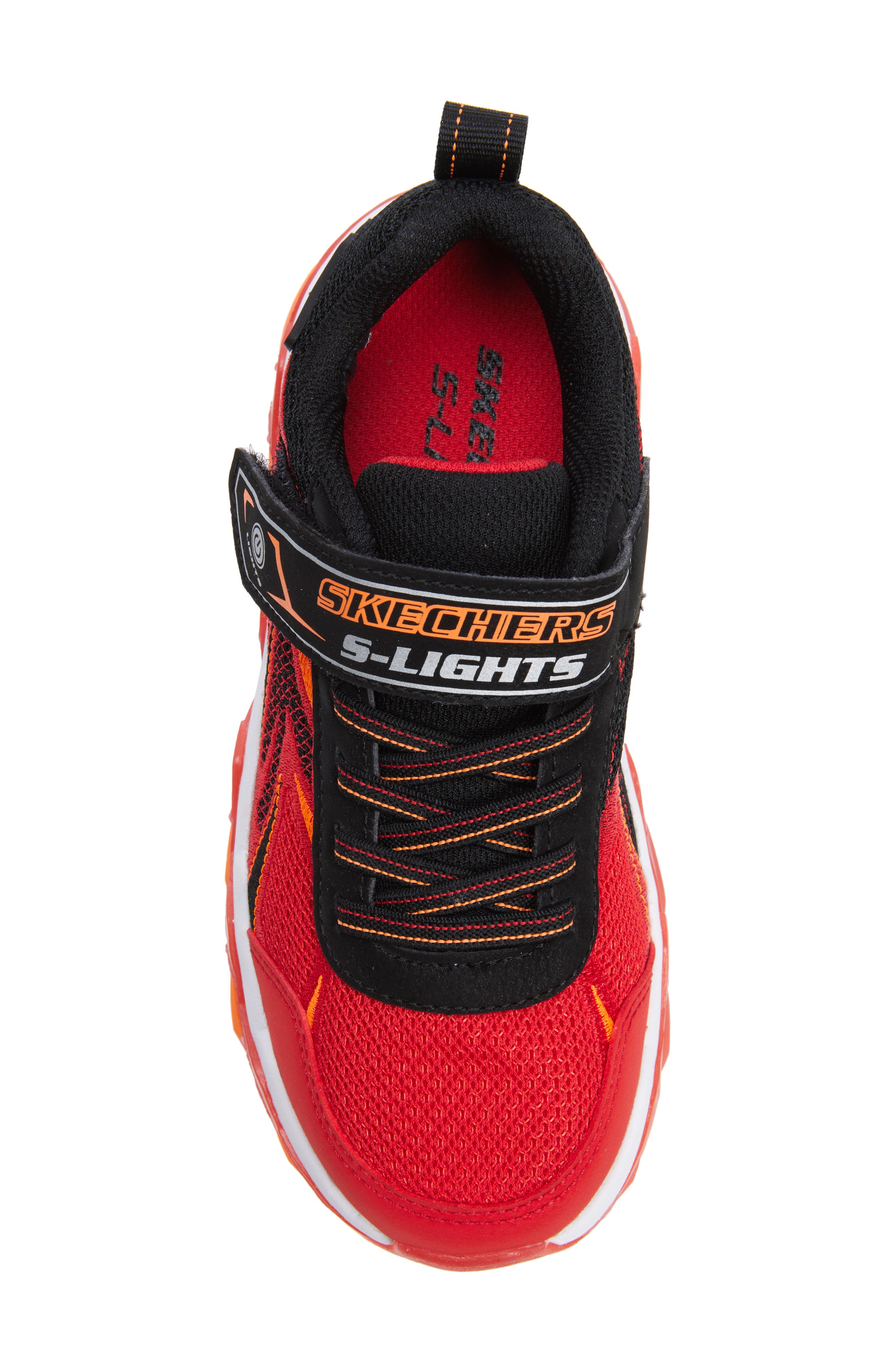 Kids' Mega-Surge 2.0 Light-Up Sneaker, Alternate, color, RED/ BLACK