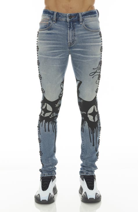 Nordstroms Roberto cavalli shops skinny jeans snake logo