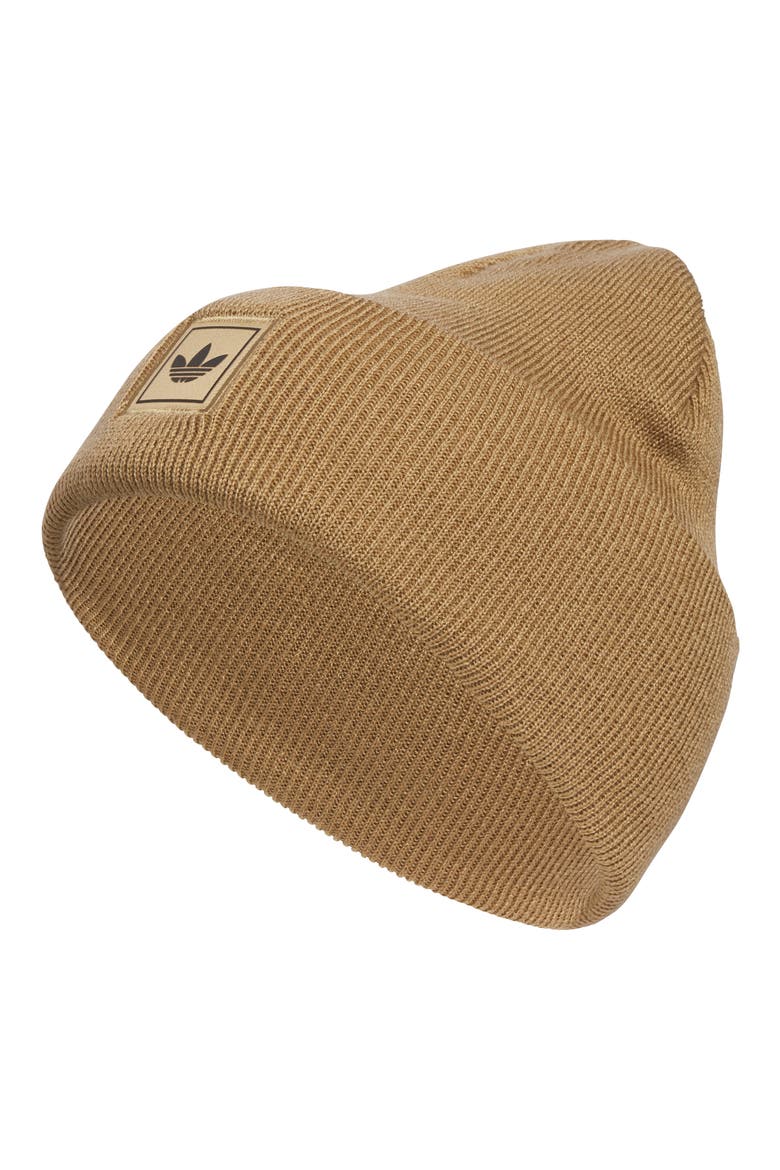 Trefoil Tall Beanie, Main, color, CARDBOARD BROWN/ BLACK