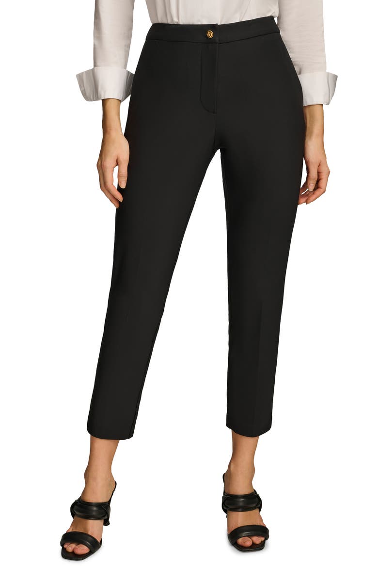 Slim Ankle Pants, Main, color, BLACK