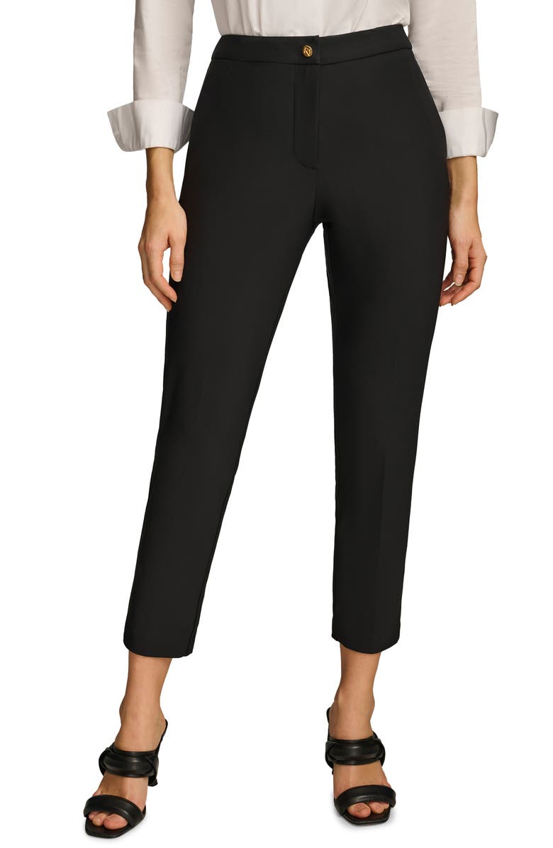 Donna Karan New York Slim Ankle Pants, Main, color, Black