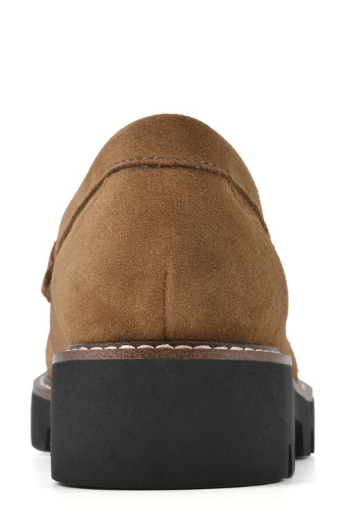 White Mountain Footwear Gunner Lug Sole Platform Penny Loafer In Animal Print