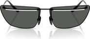 Prada 64mm Oversize Butterfly Sunglasses