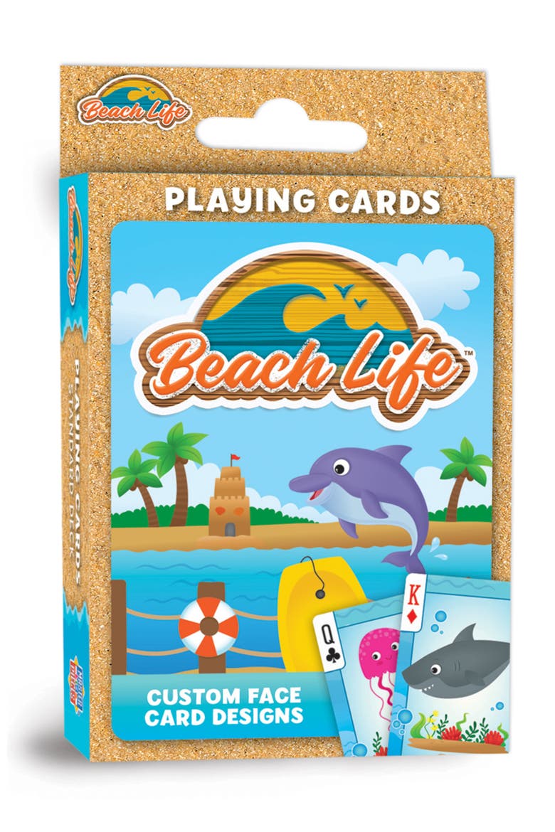 Beach Life Playing Cards, Main, color, Multicolor