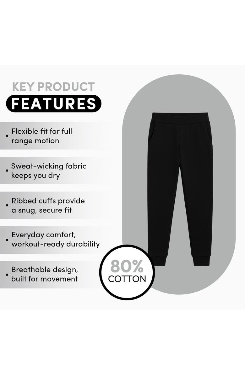 BenBen 4 Pack Boys Fleece Joggers with Pockets Warm Athletic Sweatpants for Kids, Alternate, color, Black/Grey/Charcoal/Navy