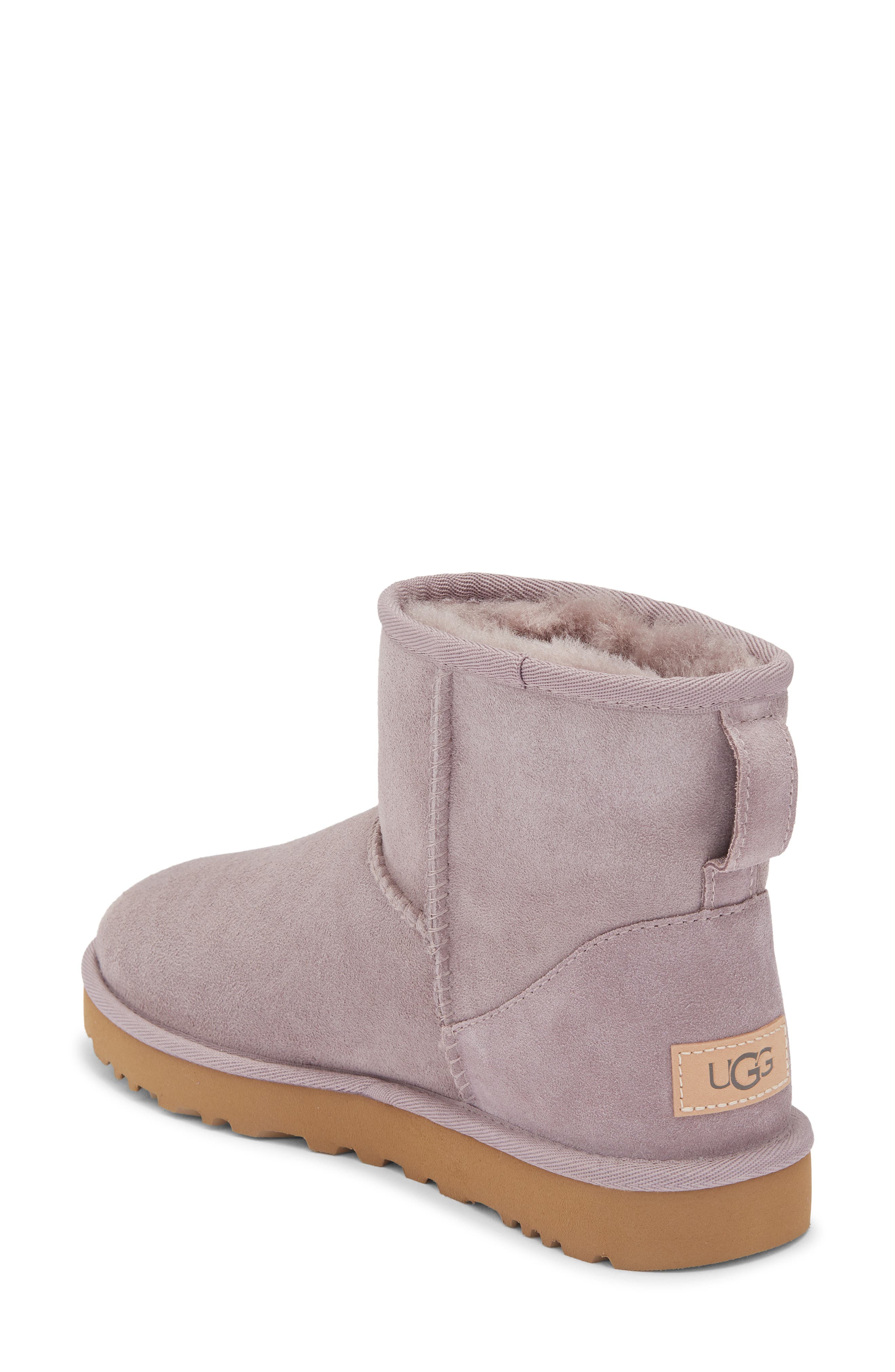 UGG<sup>®</sup> UGG Classic Mini II Genuine Shearling Lined Boot, Alternate, color, Sugarplum