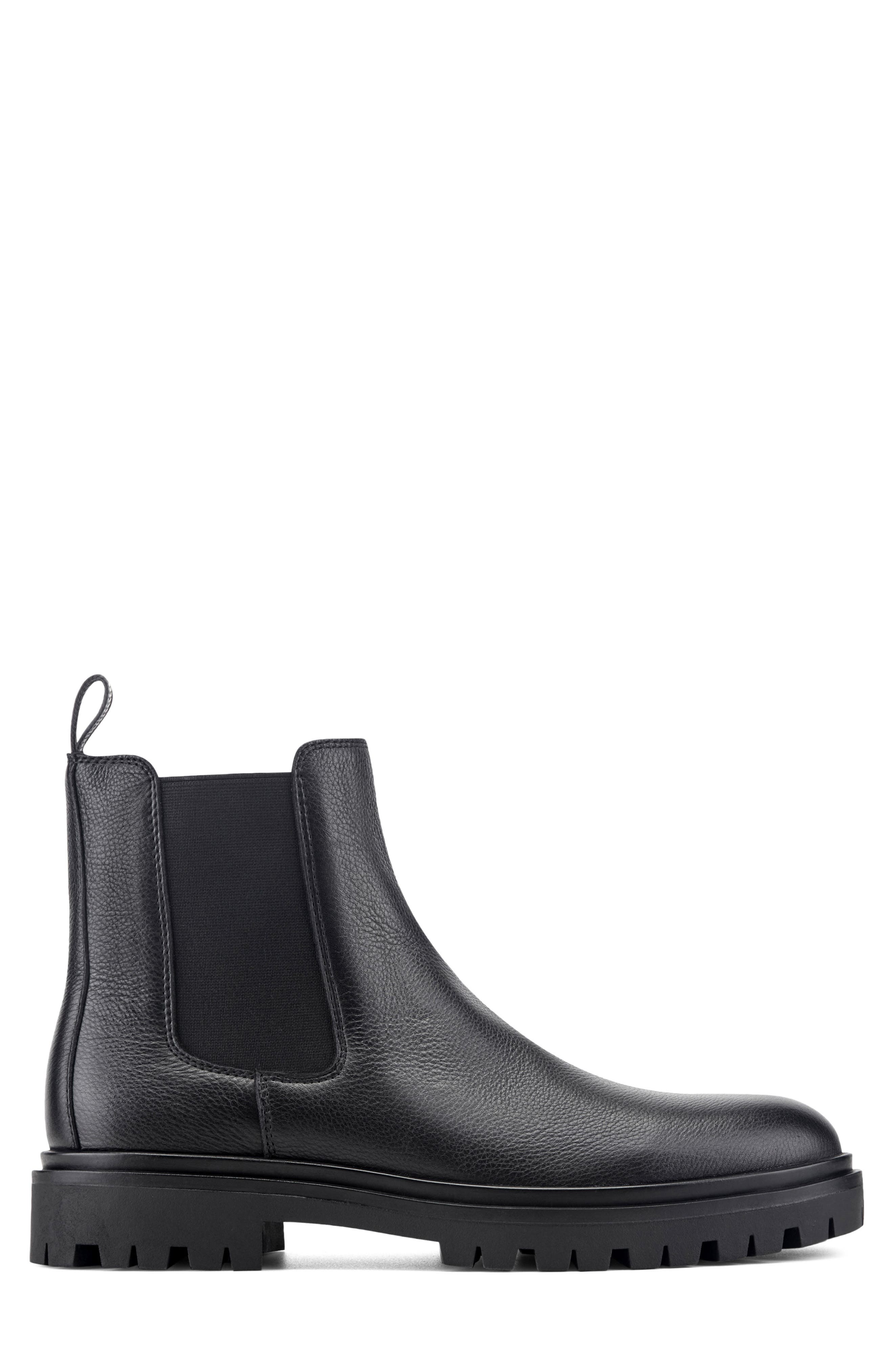 Baylin Leather Chelsea Boot, Alternate, color, BLACK/ BLACK LEATHER