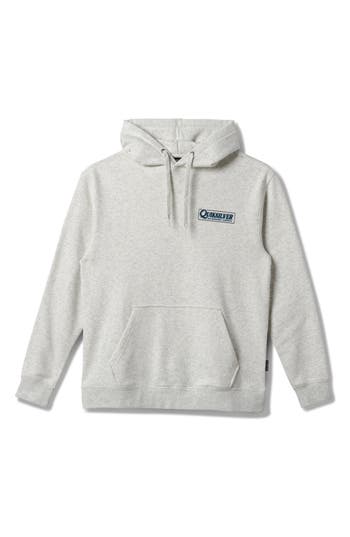 Quiksilver Logo Graphic Hoodie In Gray