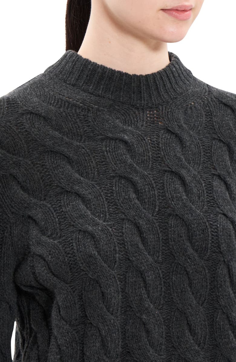 Theory Cable Knit Wool & Cashmere Sweater, Alternate, color,