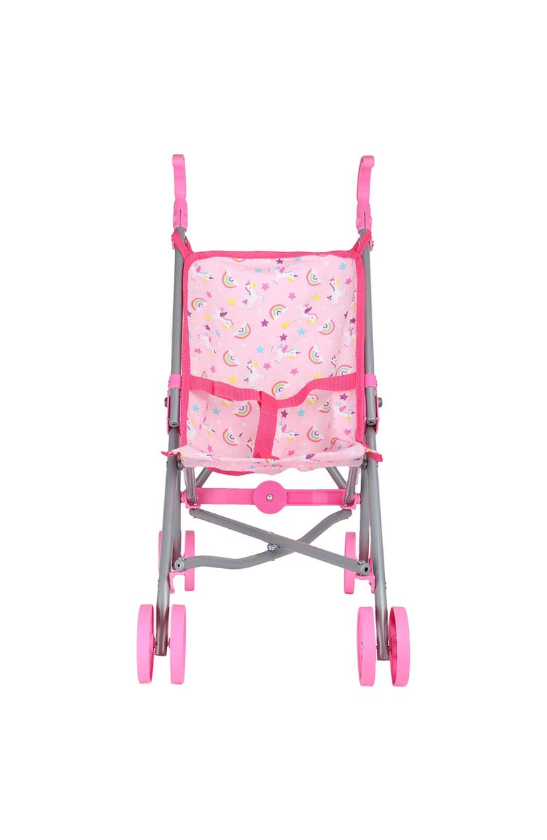 Dream Collection Doll Stroller Metal Fold Umbrella Stroller For Realistic Pretend Play, Alternate, color, Multicolored