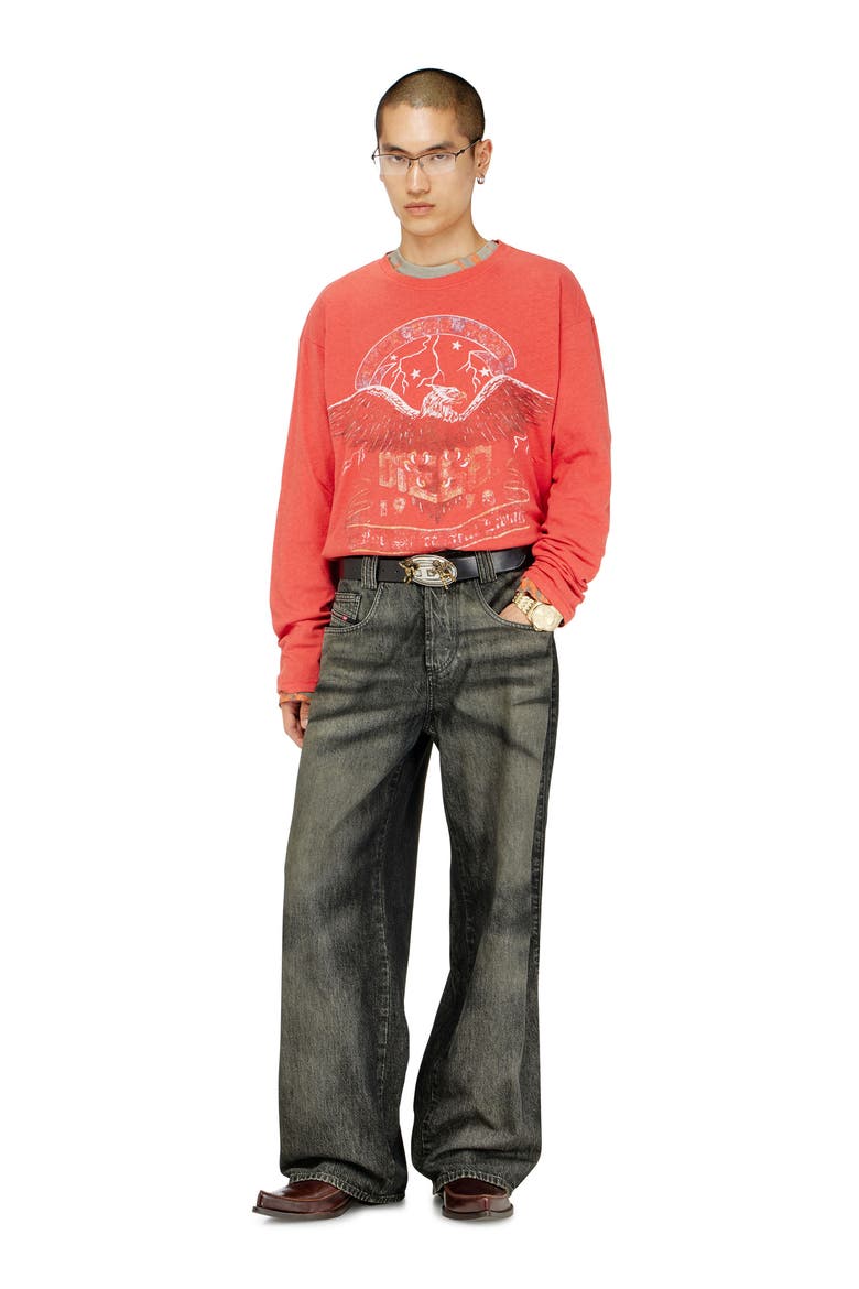 Cotton & Hemp Long Sleeve Graphic T-Shirt, Alternate, color, FORMULA RE