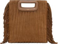 maje Quilted suede M bag