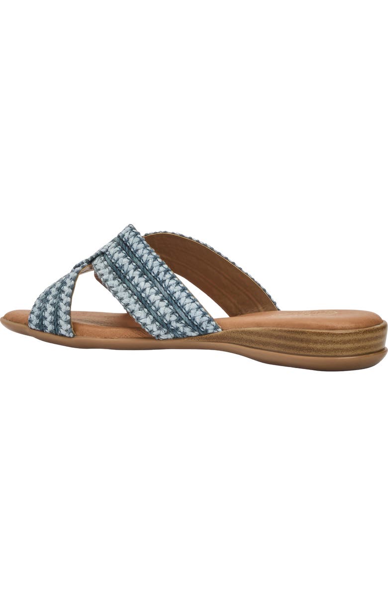 André Assous Nade Slide Sandal, Alternate, color, Navy