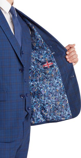Navy Check Suit