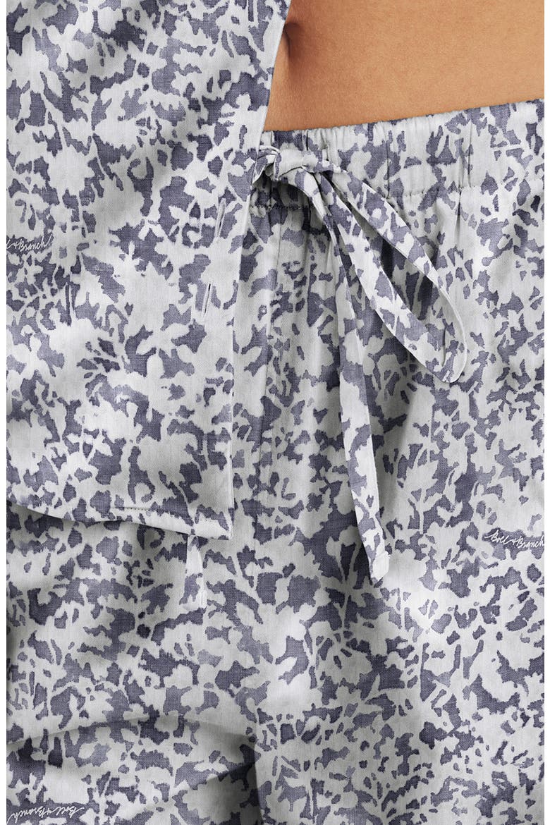 Signature Garden Print Organic Cotton Pajamas, Alternate, color, BAY