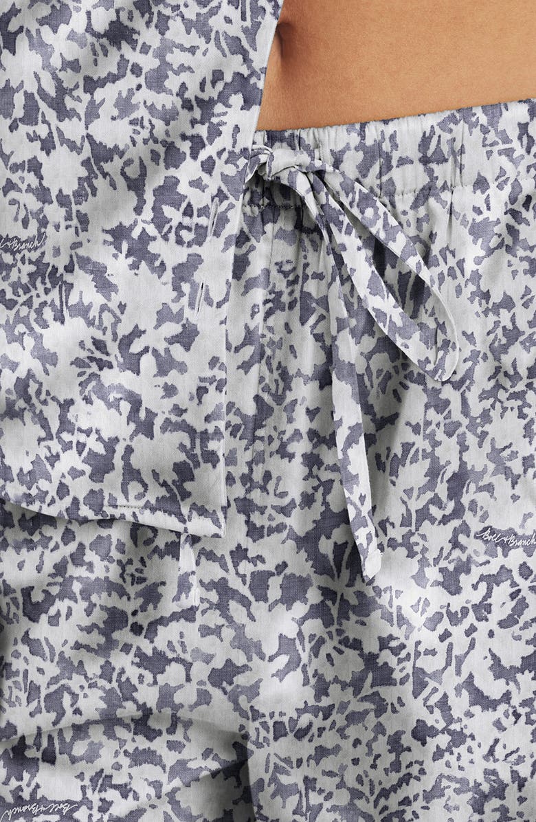 Boll & Branch Signature Garden Print Organic Cotton Pajamas, Alternate, color, Bay