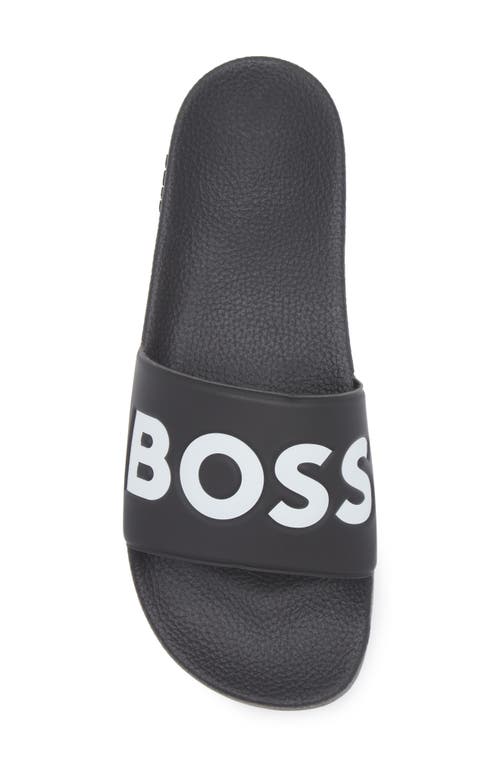 Hugo Boss Boss Aryeh Slide Sandal In Black