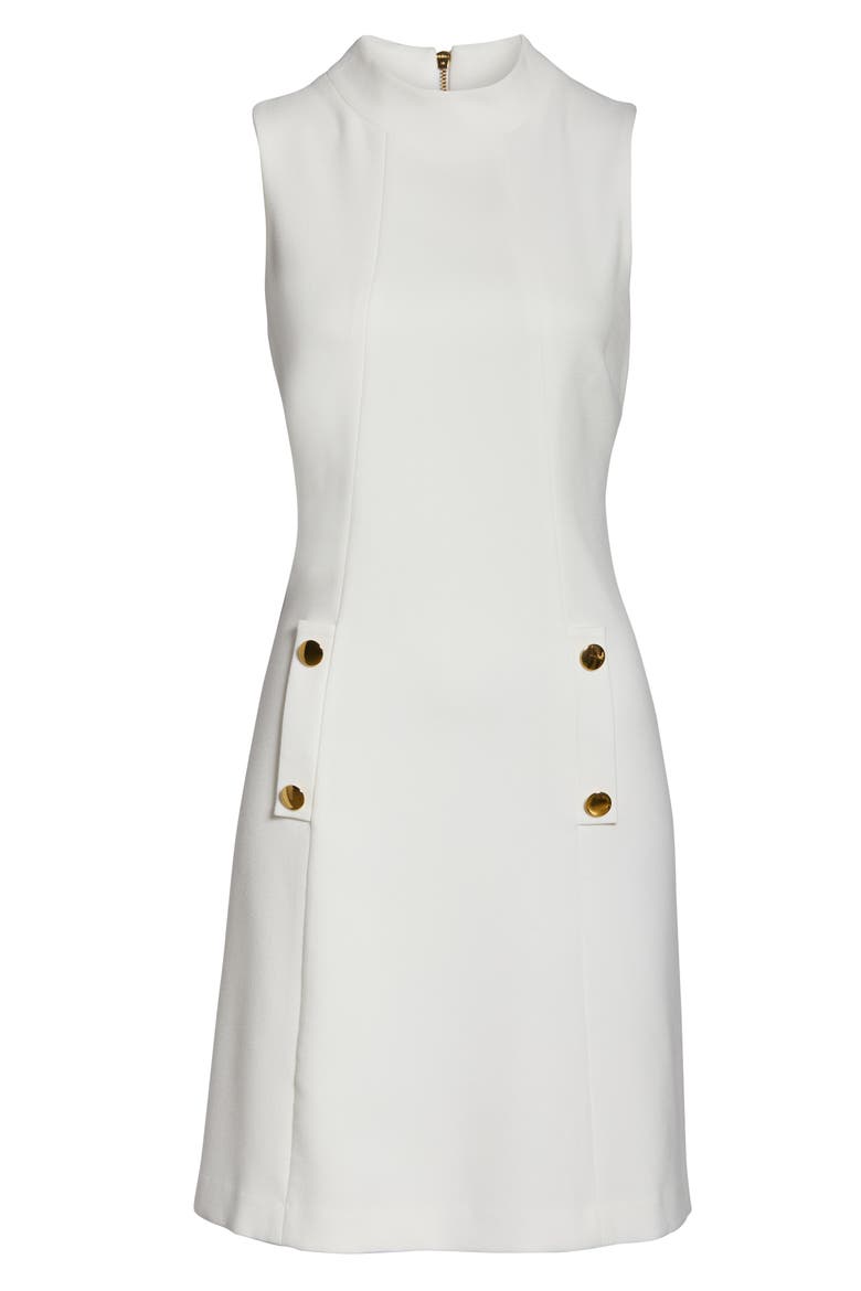 High Neck Dress, Alternate, color, IVORY