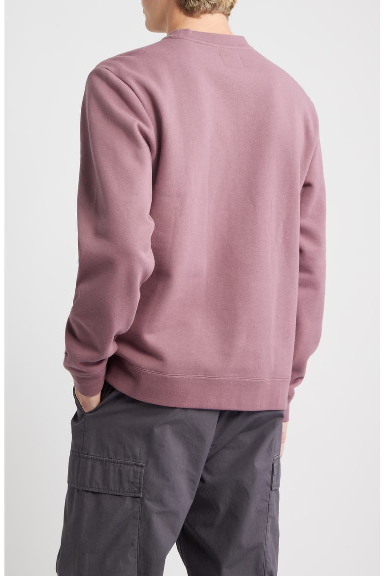 Waterloo Logo Appliqué Crewneck Sweatshirt, Alternate, color, ROSE