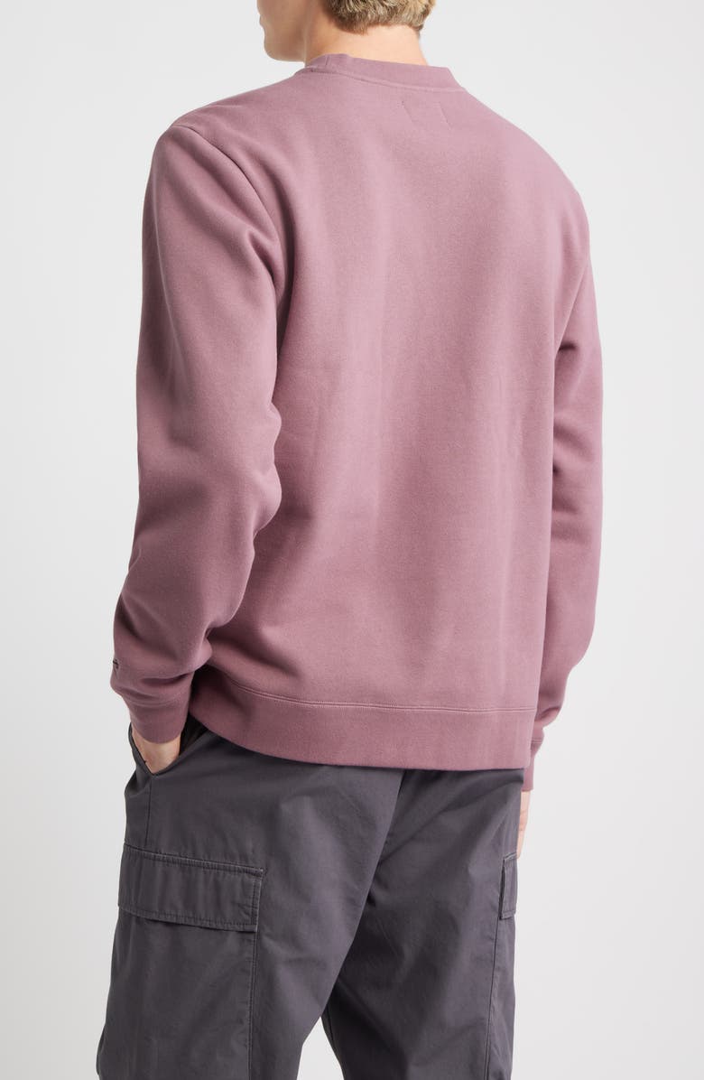 DARK SEAS Waterloo Logo Appliqué Crewneck Sweatshirt, Alternate, color, Rose