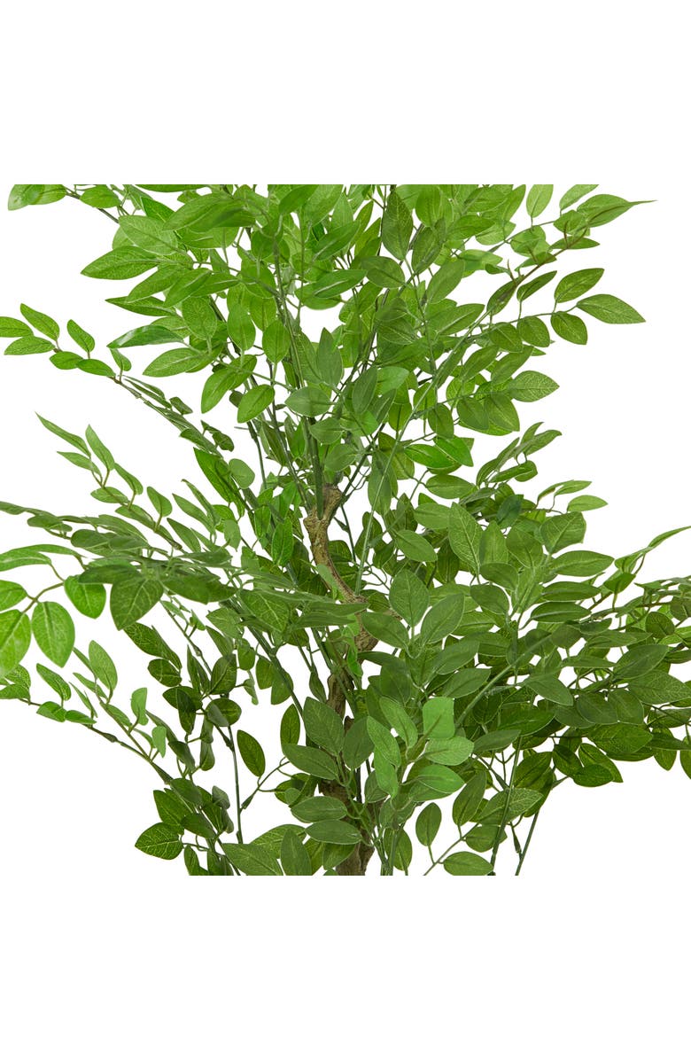 GINGER BIRCH STUDIO Green Faux Foliage Artificial Ficus Tree, Alternate, color,