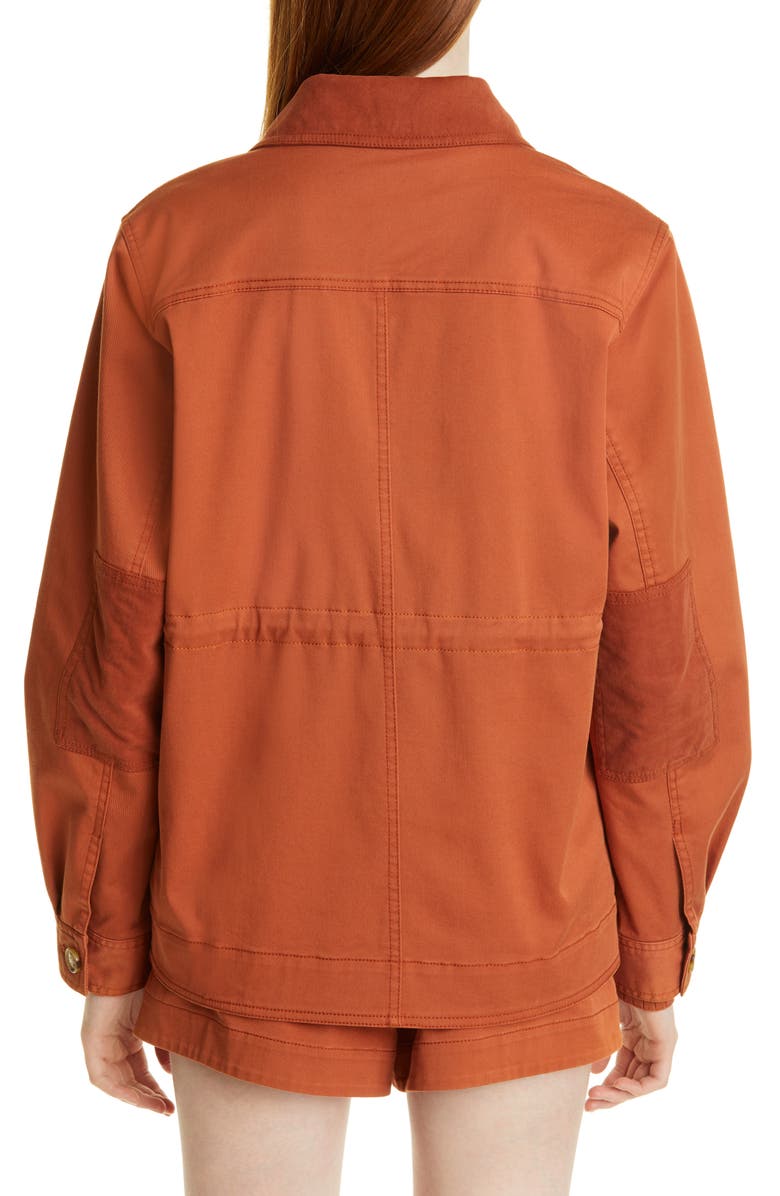 Derek Lam 10 Crosby Alison Cotton Blend Utility Jacket, Alternate, color, 